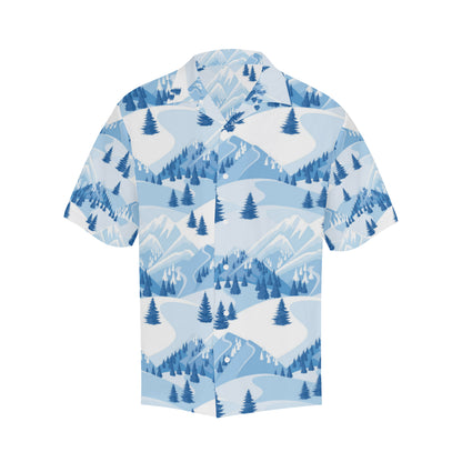 Mountain Pattern Print Design 03 Men's Hawaiian Shirt