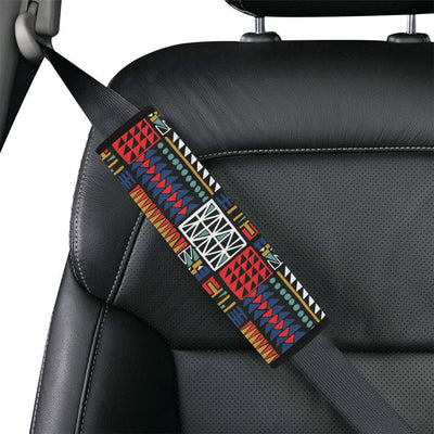 Kente Pattern Print Design 02 Car Seat Belt Cover