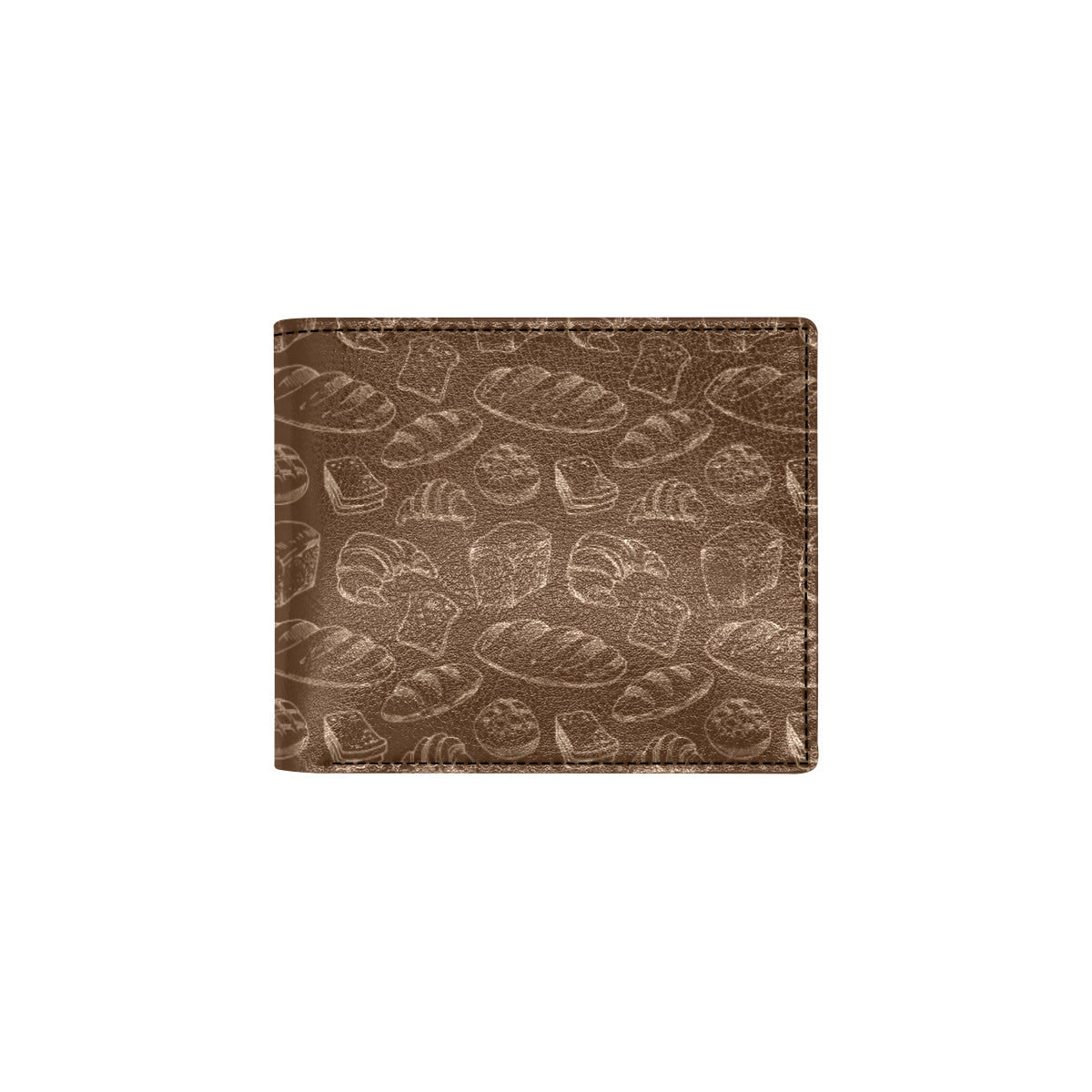Bread Pattern Print Design 02 Men's ID Card Wallet