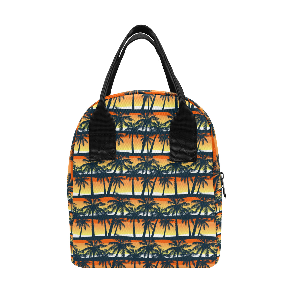 Palm Tree Pattern Print Design PT011 Insulated Lunch Bag