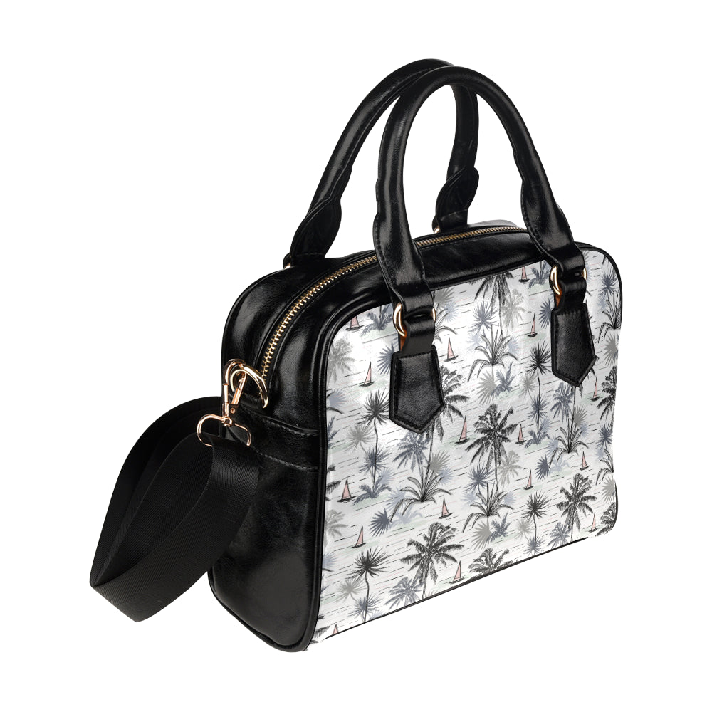 Pacific island Pattern Print Design A04 Shoulder Handbag