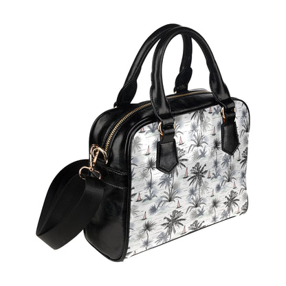 Pacific island Pattern Print Design A04 Shoulder Handbag