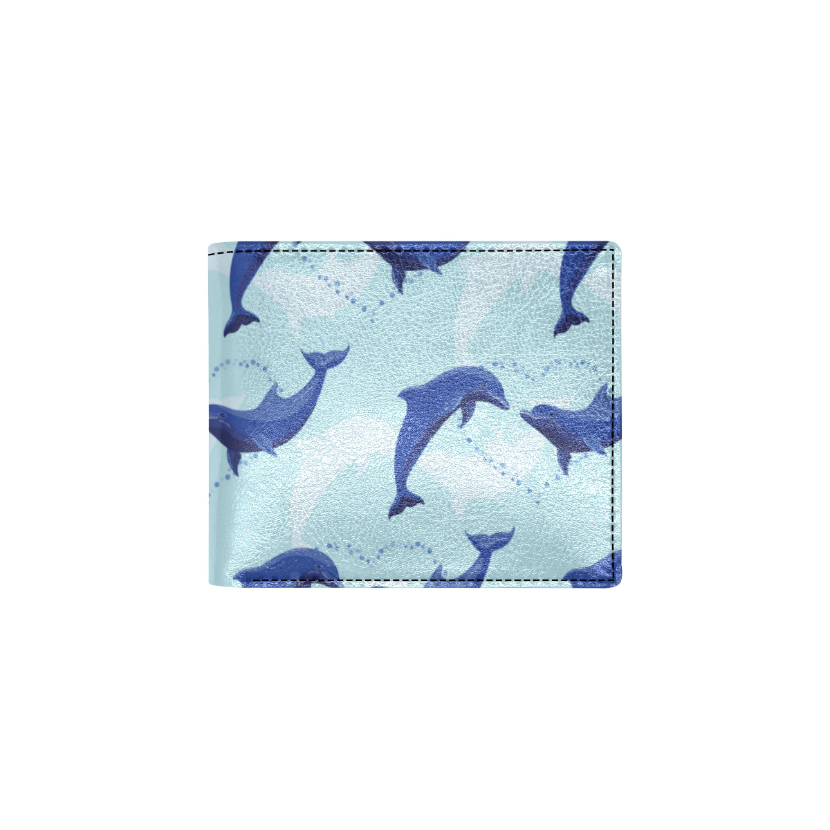 Dolphin Heart Pattern Men's ID Card Wallet