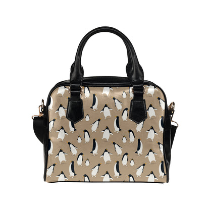 Penguin Pattern Print Design A01 Shoulder Handbag