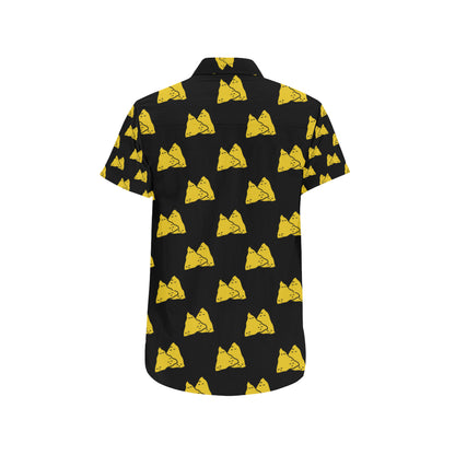 Nachos Pattern Print Design A02 Men's Short Sleeve Button Up Shirt