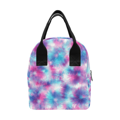 Tie Dye Blue Pink Insulated Lunch Bag