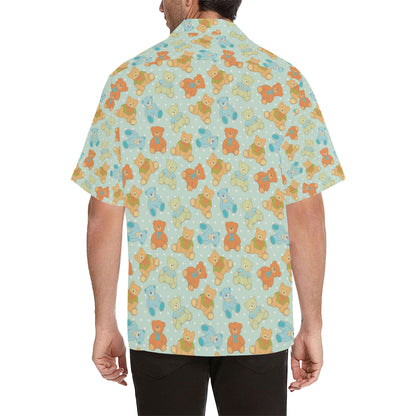 Bear Pattern Print Design 02 Men's Hawaiian Shirt
