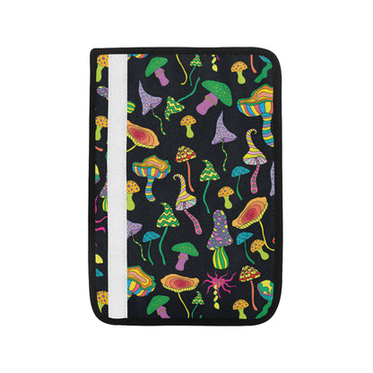 Psychedelic Mushroom Pattern Print Design A02 Car Seat Belt Cover