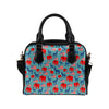 Donkey Red Elephant Pattern Print Design 03 Shoulder Handbag