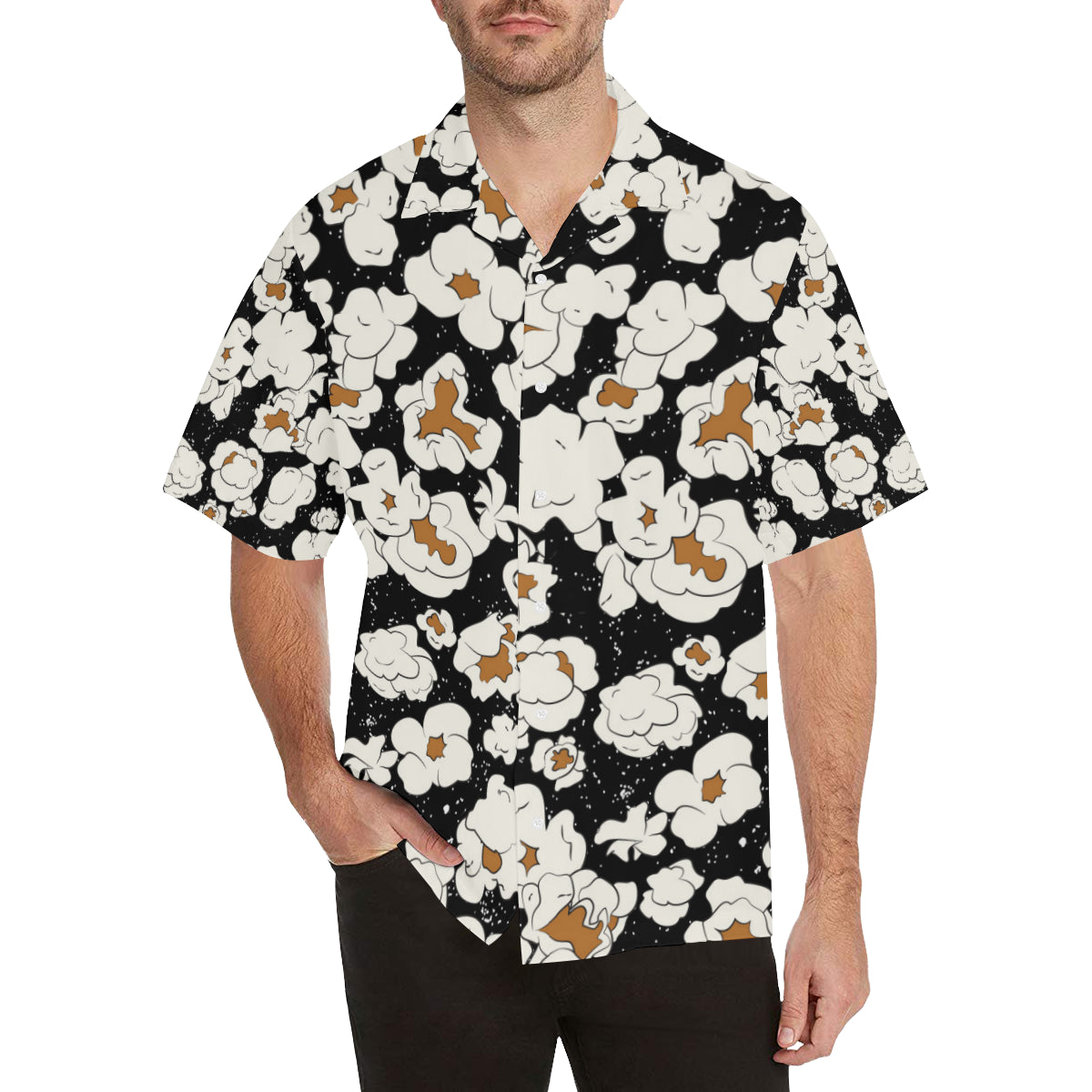 Popcorn Pattern Print Design A02 Men's Hawaiian Shirt
