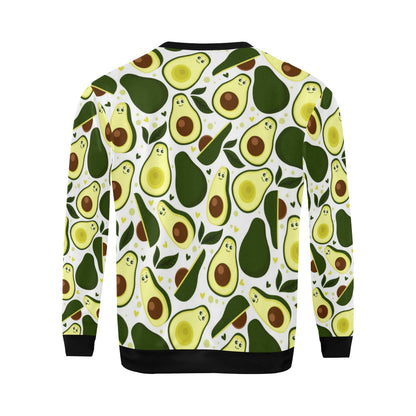Avocado Pattern Print Design AC06 Men Long Sleeve Sweatshirt