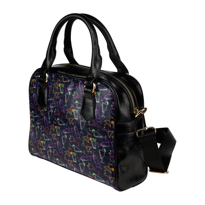 Cocktail Pattern Print Design 04 Shoulder Handbag