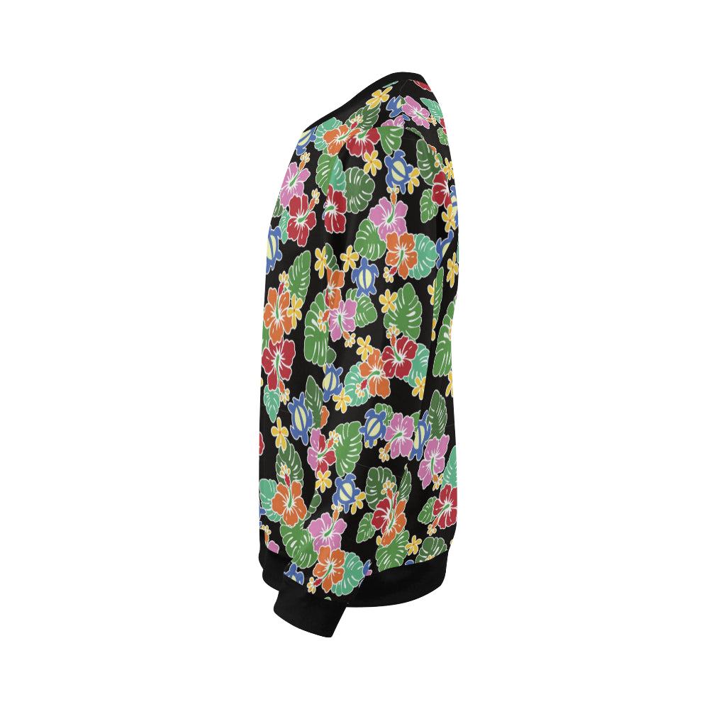 Hawaiian Themed Pattern Print Design H010 Men Long Sleeve Sweatshirt