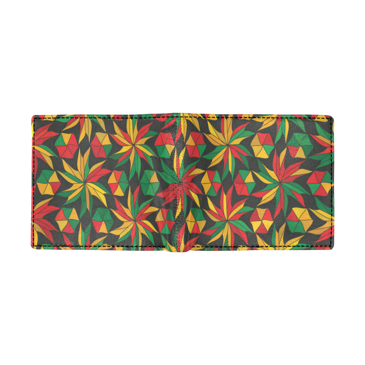 Rastafarian Pattern Print Design A03 Men's ID Card Wallet