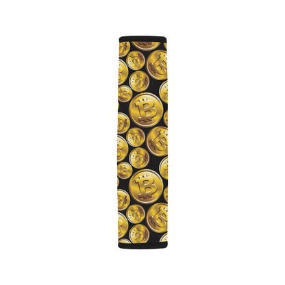 Bitcoin Pattern Print Design DO05 Car Seat Belt Cover