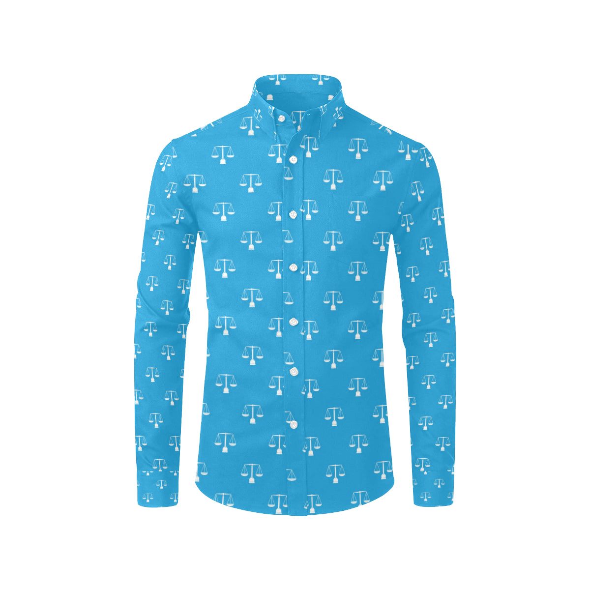 Libra Pattern Print Design 02 Men's Long Sleeve Shirt