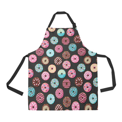 Donut Pattern Print Design DN02 Apron with Pocket