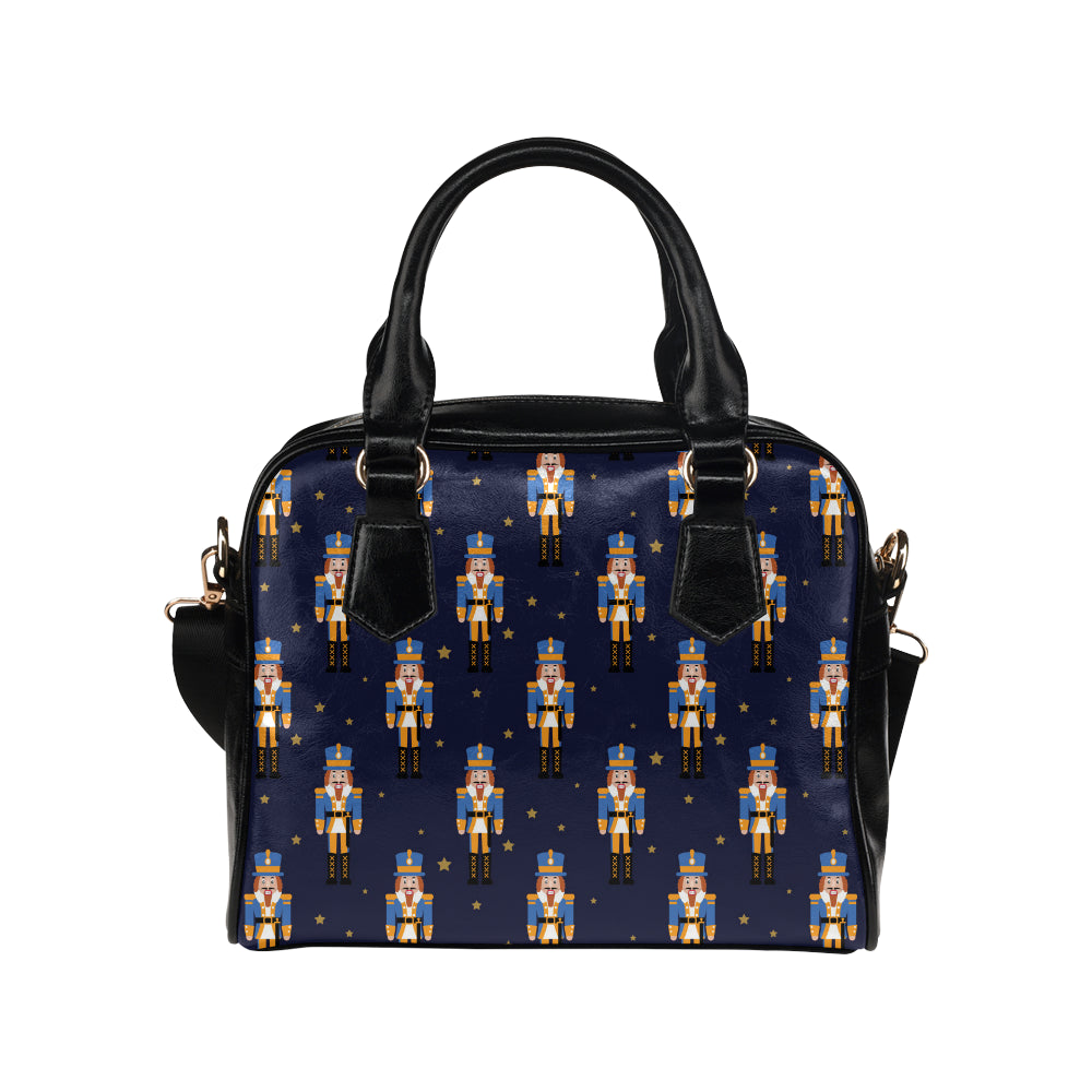 Nutcracker Pattern Print Design A04 Shoulder Handbag