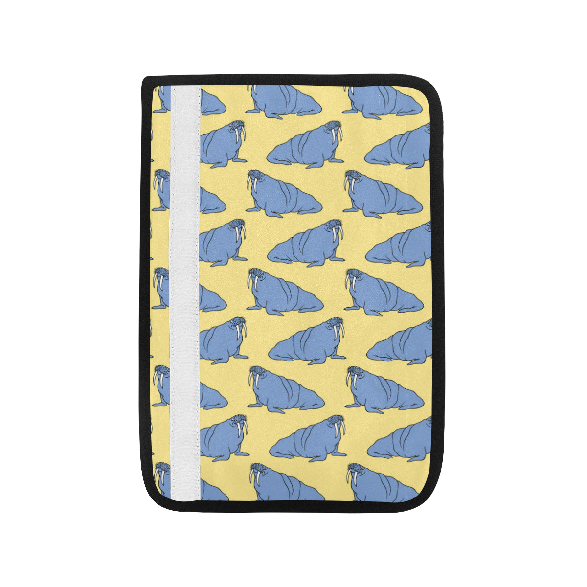 Walrus Pattern Print Design 02 Car Seat Belt Cover