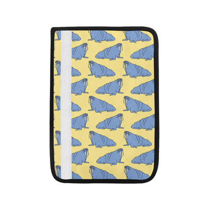 Walrus Pattern Print Design 02 Car Seat Belt Cover
