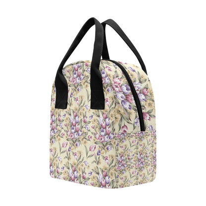Tulip Pattern Print Design TP04 Insulated Lunch Bag