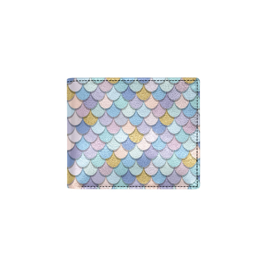 Mermaid Scales Pattern Print Design 05 Men's ID Card Wallet