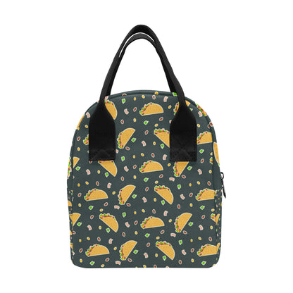 Taco Pattern Print Design TC02 Insulated Lunch Bag