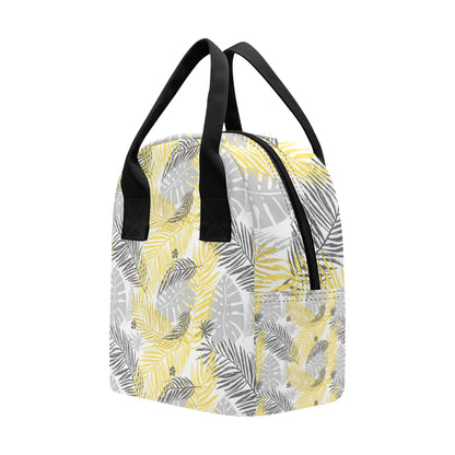 Palm Leaves Pattern Print Design PL012 Insulated Lunch Bag