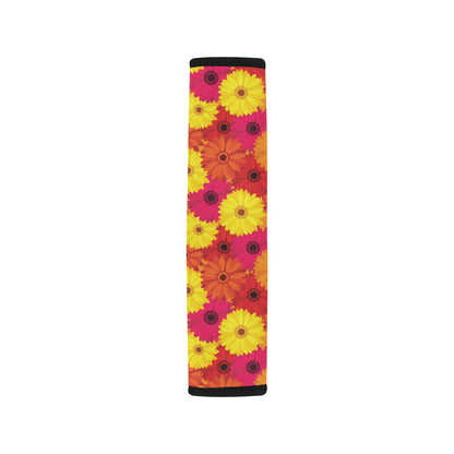 Gerberas Pattern Print Design GB05 Car Seat Belt Cover