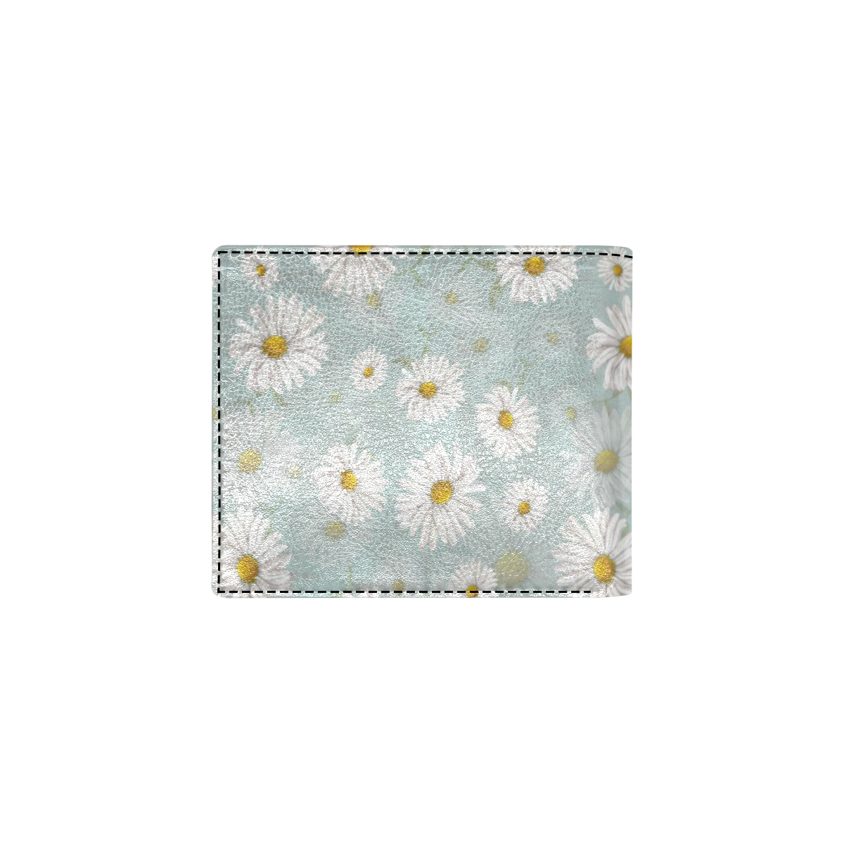 Daisy Pattern Print Design DS012 Men's ID Card Wallet
