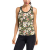 Apple blossom Pattern Print Design AB01 Women's Racerback Tank Top