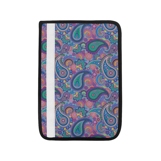 Paisley Colorful Pattern Print Design A02 Car Seat Belt Cover