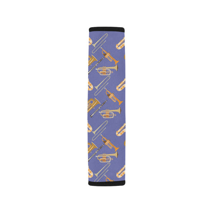 Trombone Pattern Print Design 02 Car Seat Belt Cover