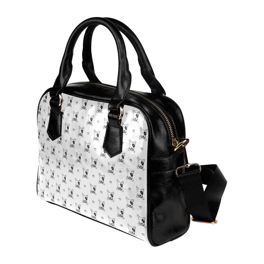 Bull Terriers Pattern Print Design 06 Shoulder Handbag