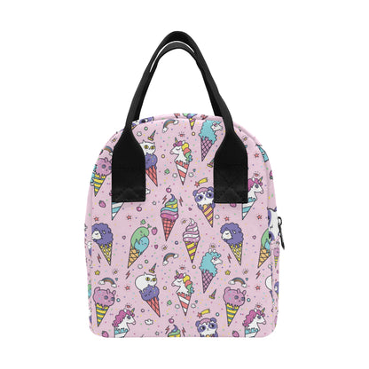 Ice Cream Pattern Print Design IC05 Insulated Lunch Bag