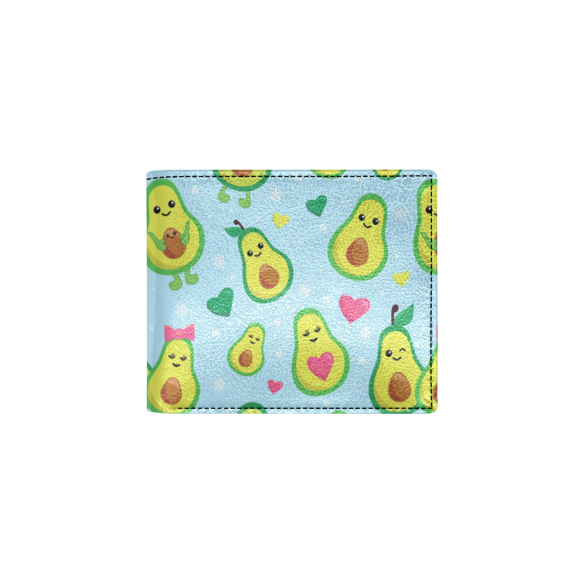 Avocado Pattern Print Design AC09 Men's ID Card Wallet