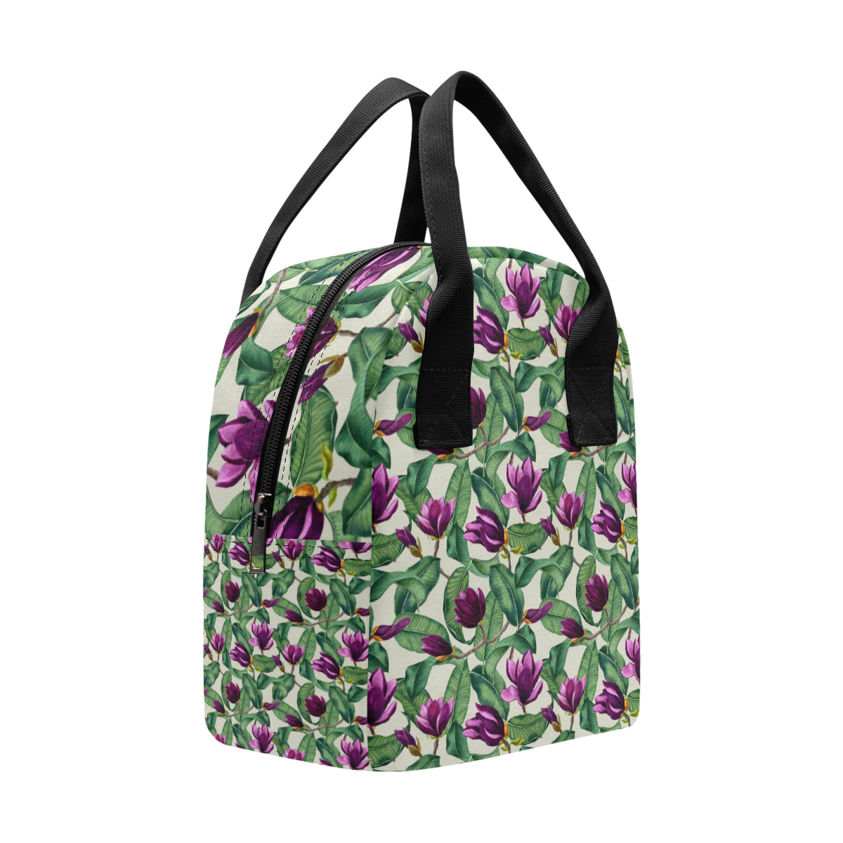 Magnolia Pattern Print Design MAG07 Insulated Lunch Bag
