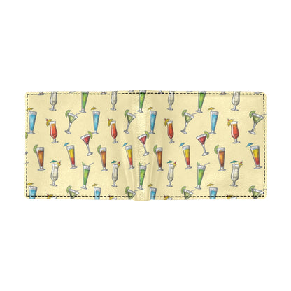 Cocktail Pattern Print Design 02 Men's ID Card Wallet