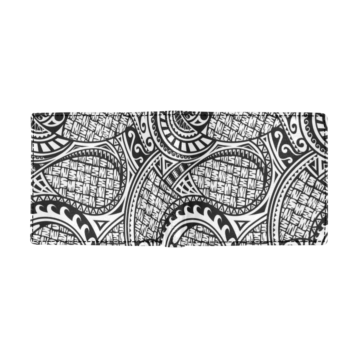 Polynesian Tribal Pattern Men's ID Card Wallet