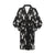 Moose Pattern Print Design 02 Women's Short Kimono