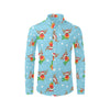 Reindeer cute Pattern Print Design 02 Men's Long Sleeve Shirt