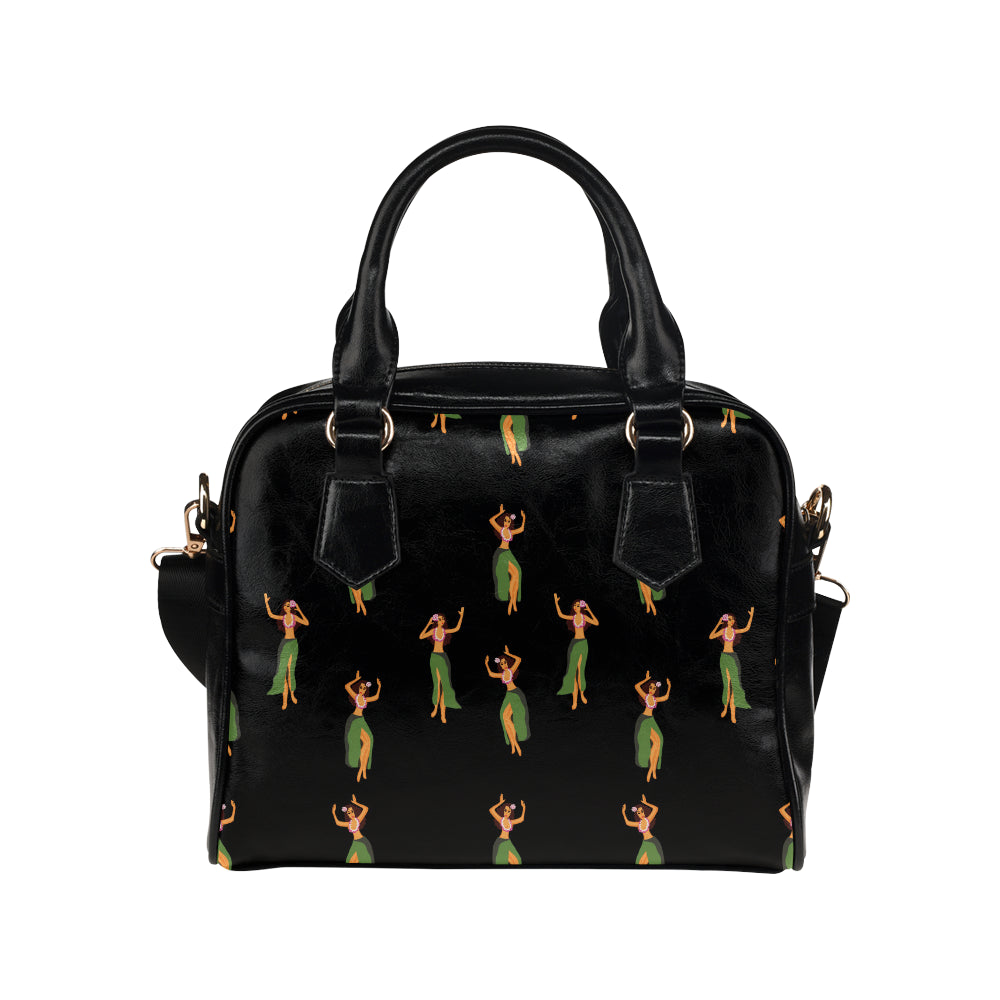 Hula Dancers Girl Pattern Print Design 01 Shoulder Handbag