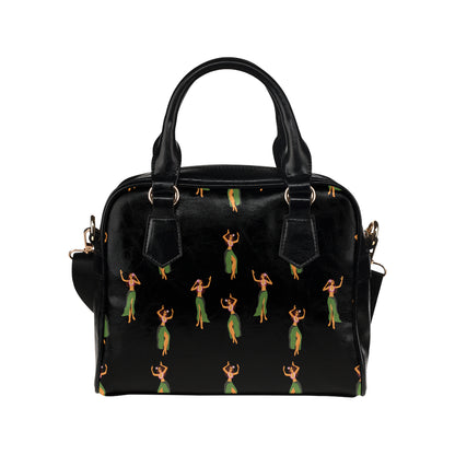 Hula Dancers Girl Pattern Print Design 01 Shoulder Handbag