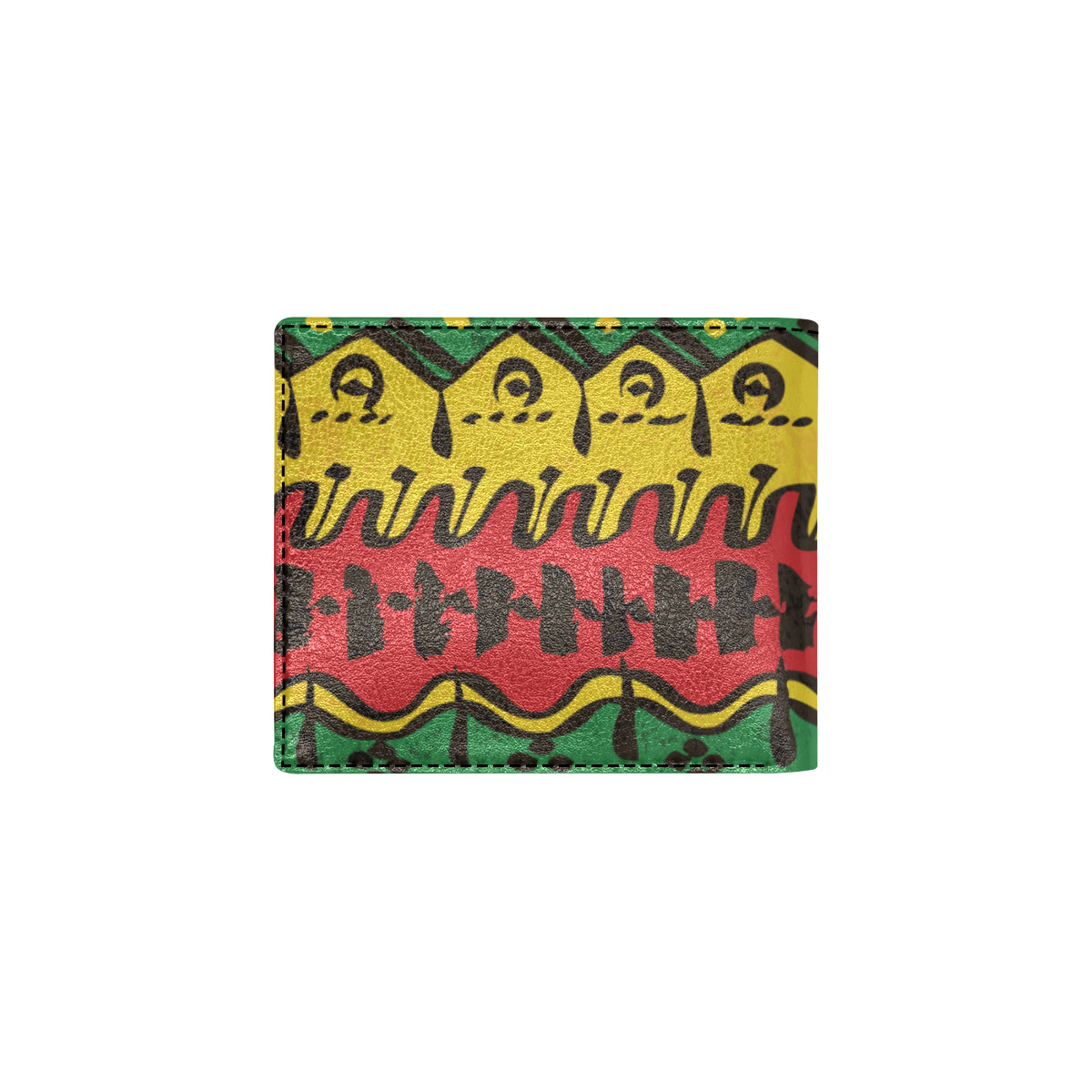 Rasta Pattern Print Design A01 Men's ID Card Wallet