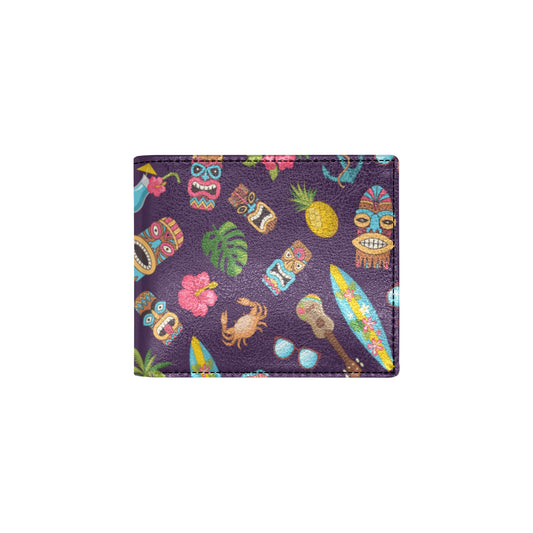Hawaiian Themed Pattern Print Design H024 Men's ID Card Wallet