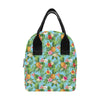 Pineapple Hawaiian flower Tropical Insulated Lunch Bag