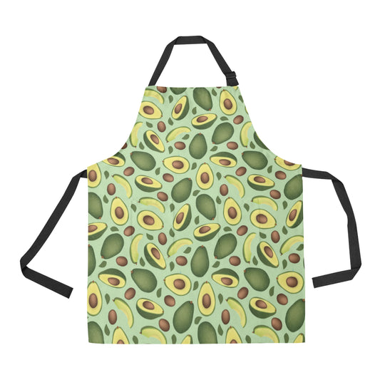 Avocado Pattern Print Design AC01 Apron with Pocket