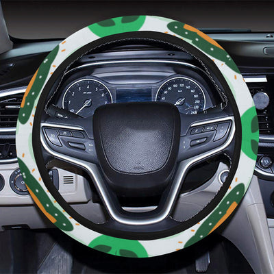 Alien UFO Pattern Print Design 04 Steering Wheel Cover with Elastic Edge