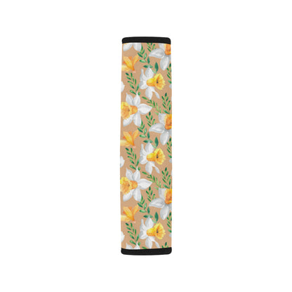 Daffodils Pattern Print Design DF04 Car Seat Belt Cover