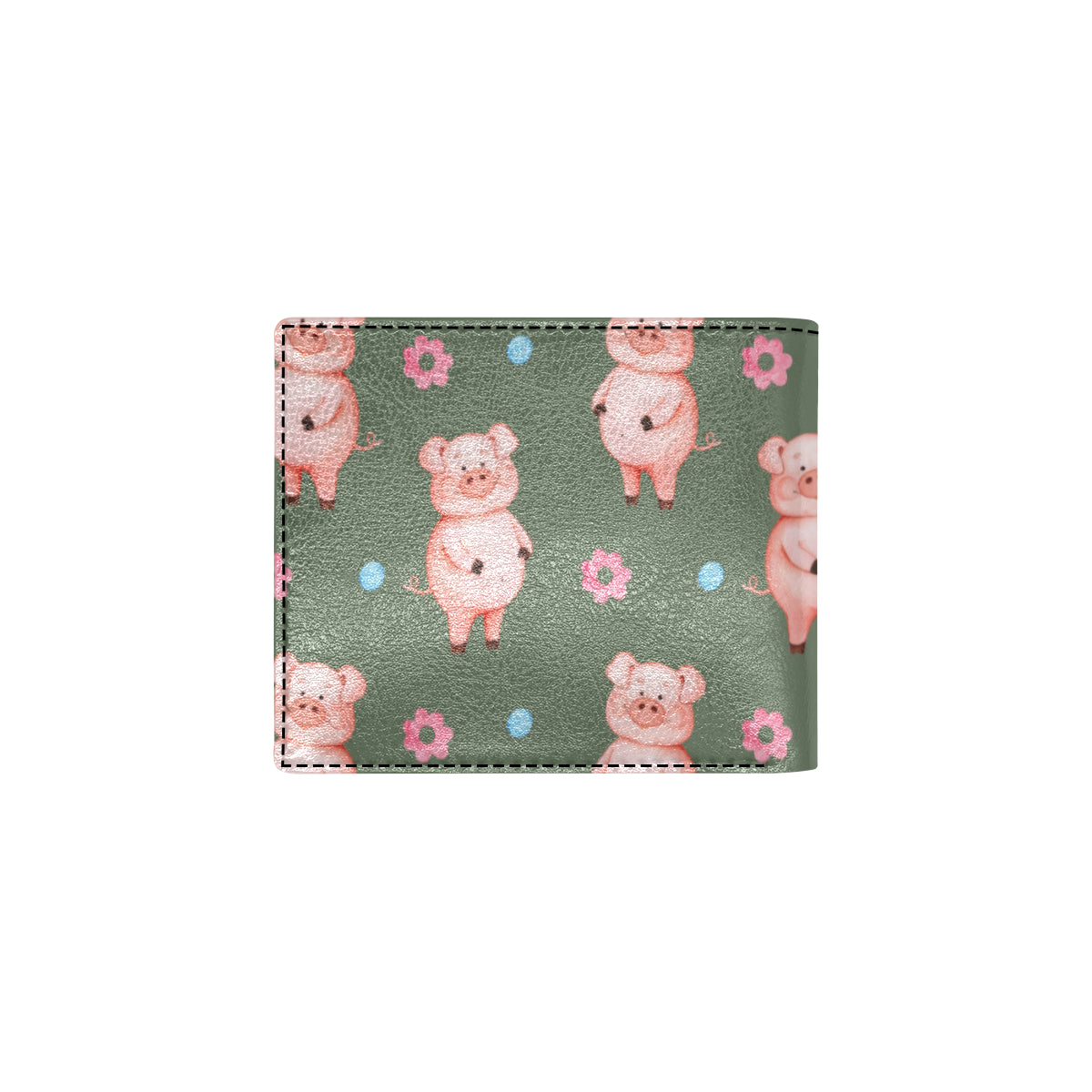 Pig Pattern Print Design 03 Men's ID Card Wallet